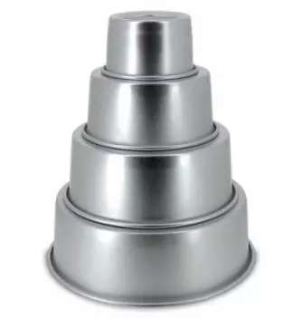 Moule Wedding Cake Rond Kit 4 pièces