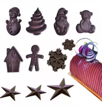 Chocolate Friture Mould - Christmas x8pcs