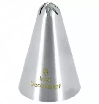 Douille Pâtisserie Inox Fleur n°0