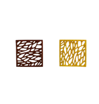 Moule Silicone pour Décor Carré Feuille