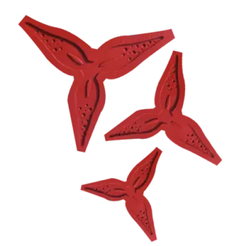 Silicone Mould - Orchid Flowers x3