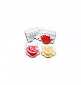Moule Silicone Rose 3D diam.70mm