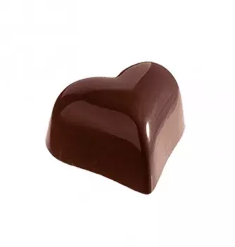 Wide Curved Heart Chocolate Mould
