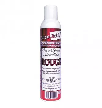 Spray Alimentaire Rouge Métallisé - 300 mL