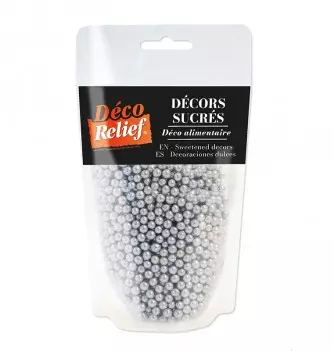 Décors sucrés Perles argentées