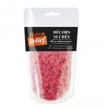 Décors sucrés Coeurs Rouges